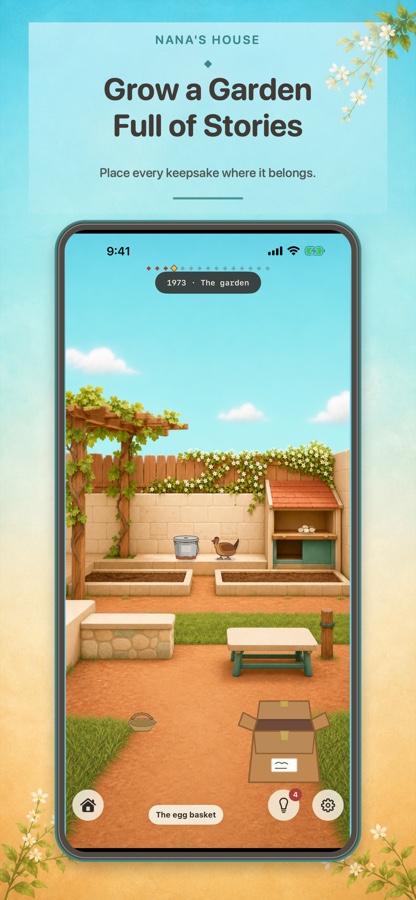 1973, the garden: place every keepsake where it belongs
